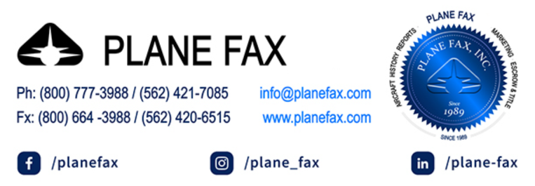Plane Fax Broadcast Email Header